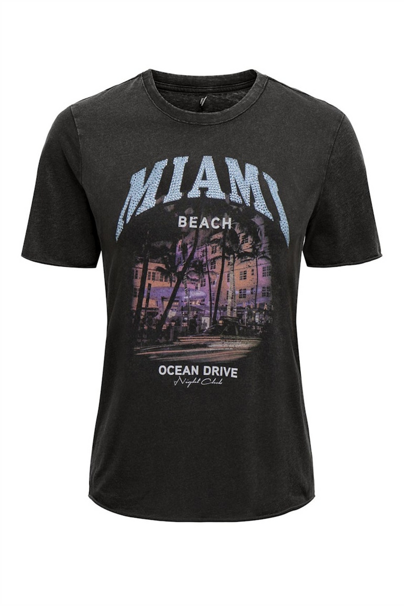 ONLY T-Shirt Black Miami