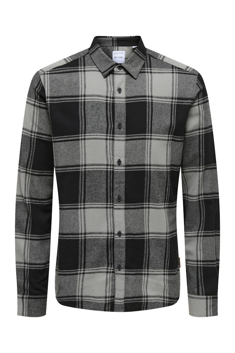 ONLY & SONS Flanell Hemd Griffin Black