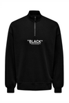 ONLY & SONS Zip High Neck Sweatshirt Black