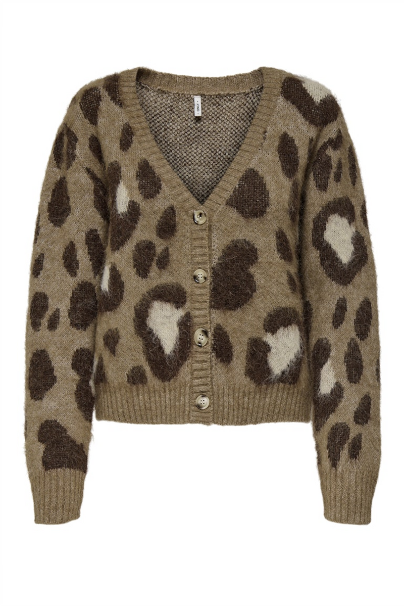 ONLY Strick Cardigan Cocoa Créme Chestnut