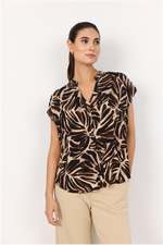 SOYACONCEPT Blusenshirt Dunkelbraun