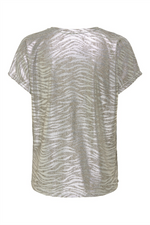 ONLY Blusenshirt Humus Melange Zebra