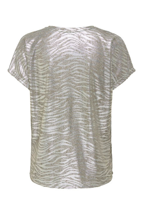 ONLY Blusenshirt Humus Melange Zebra