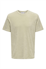 ONLY & SONS Frotte T-Shirt Silver Lining