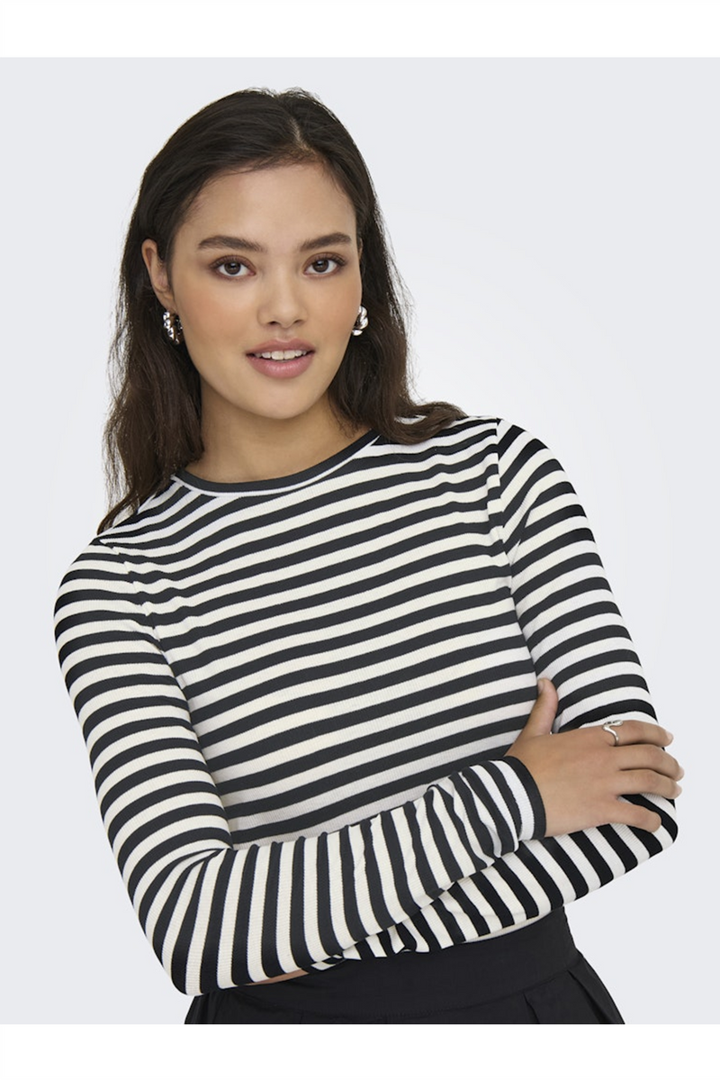 ONLY T-Shirt Black White