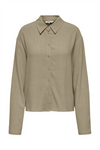 ONLY Leinen Bluse Coriander