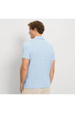 OLYMP Leinen Poloshirt Bleu