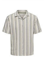 ONLY & SONS Struktur Kurzarm Hemd Seagrass