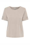ONLY Modal Satin T-Shirt Pumice Stone