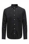 ONLY & SONS Flanell Hemd Black