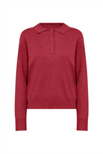 SOYACONCEPT Polokragen Pullover Rot