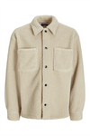 JACK & JONES Teddy Overshirt Moonbeam