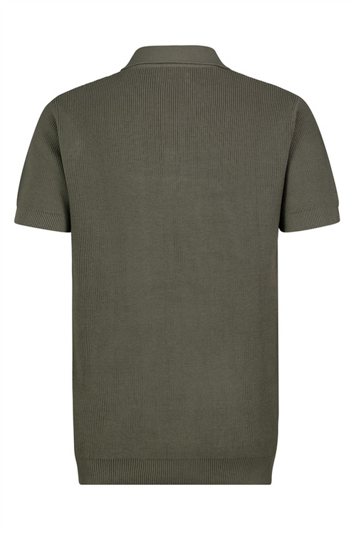 SUBLEVEL Strick Poloshirt Middle Green
