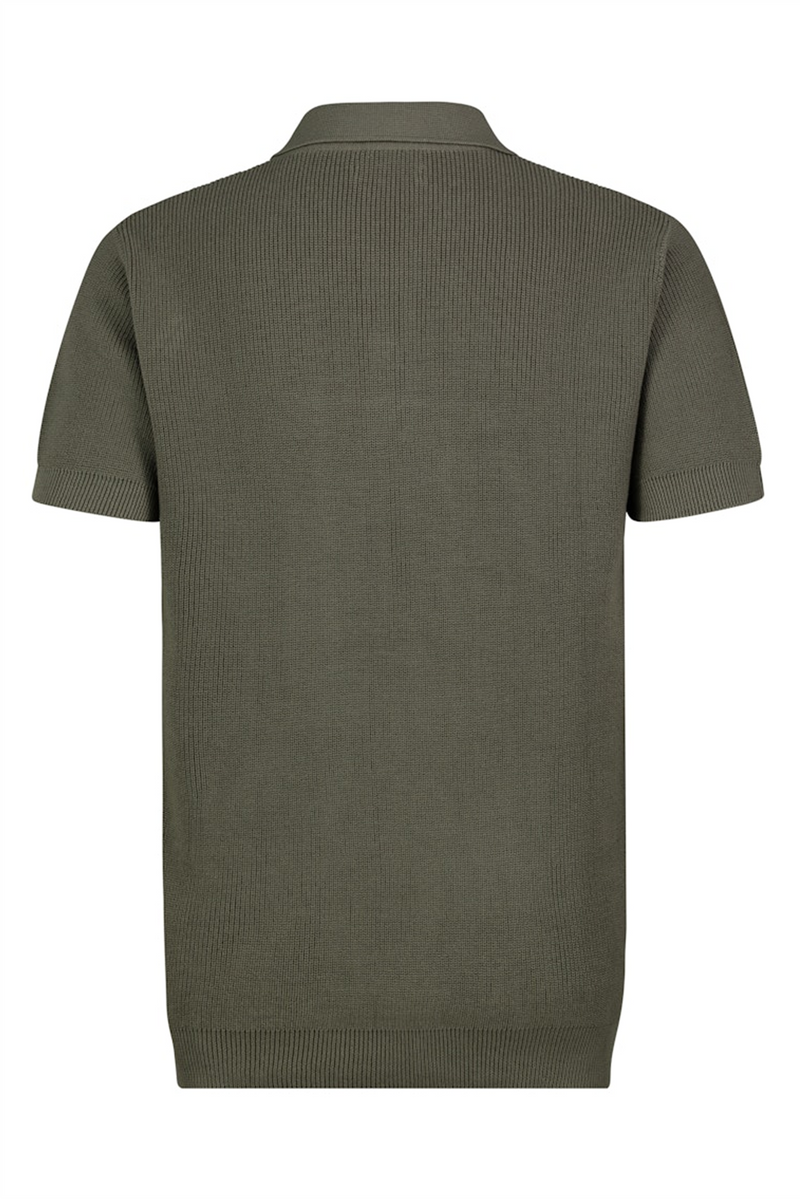 SUBLEVEL Strick Poloshirt Middle Green