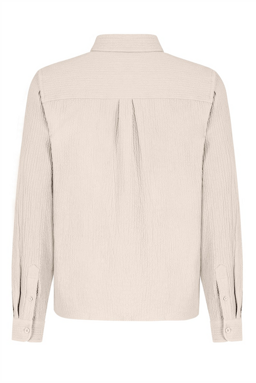 SUBLEVEL Struktur Hemd Light Beige