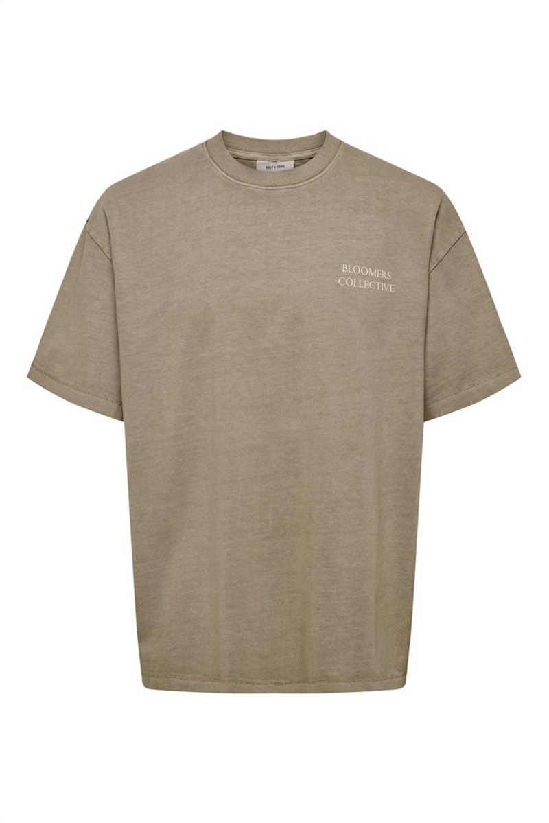 ONLY & SONS Backprint T-Shirt Desert Taupe