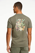 LINDBERGH Backprint T-Shirt LT Army