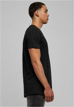 URBAN CLASSICS Shaped Long T-Shirt Black
