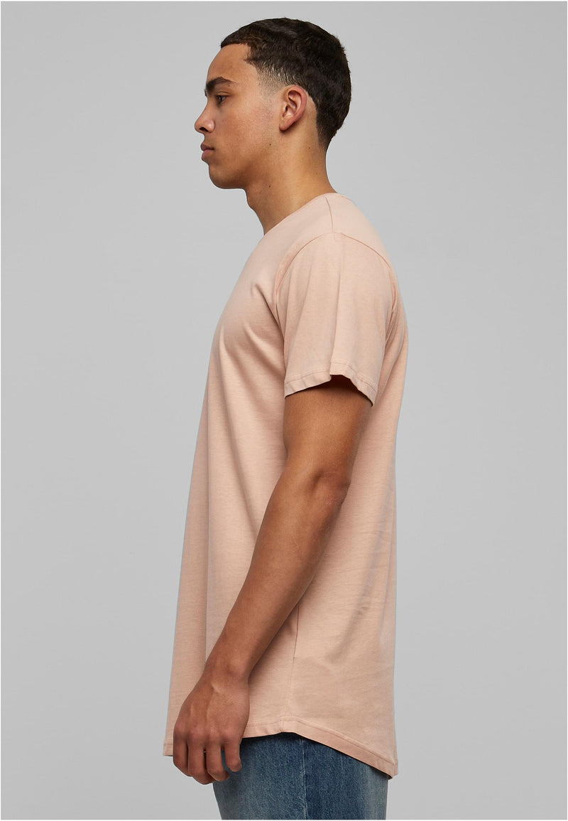 URBAN CLASSICS Shaped Long T-Shirt Light Rose