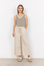 SOYACONCEPT Leinen Hose Helles Sand