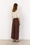 SOYACONCEPT Leinen Hose Dunkelbraun