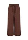 SOYACONCEPT Leinen Hose Dunkelbraun