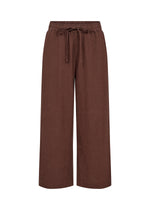 SOYACONCEPT Leinen Hose Dunkelbraun