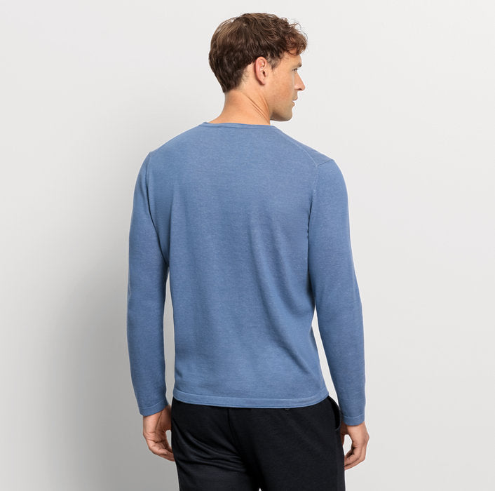 OLYMP Casual Pullover Rauchblau