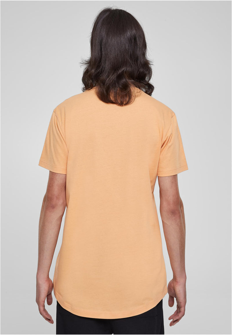 URBAN CLASSICS Shaped Long T-Shirt Paleorange