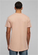 URBAN CLASSICS Shaped Long T-Shirt Light Rose