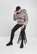 URBAN CLASSICS Winter Puffer Jacke Asphalt