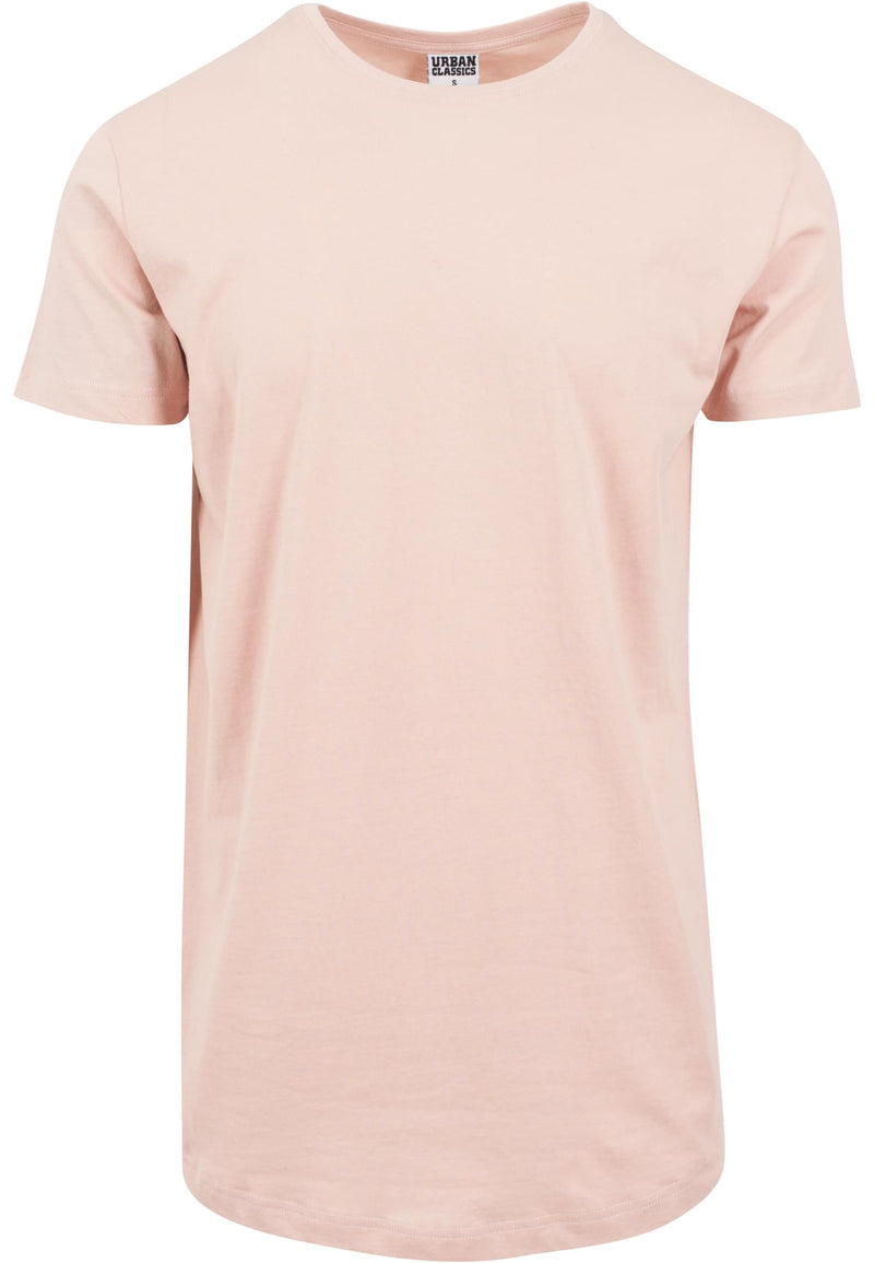 URBAN CLASSICS Shaped Long T-Shirt Light Rose