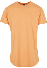 URBAN CLASSICS Shaped Long T-Shirt Paleorange