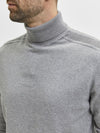 SELECTED HOMME Rollkragen Pullover Medium Grey
