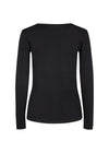SOYACONCEPT Basic Langarm T-Shirt Schwarz