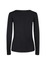 SOYACONCEPT Basic Langarm T-Shirt Schwarz