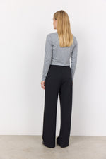 SOYACONCEPT Basic Langarm T-Shirt Grau