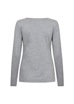 SOYACONCEPT Basic Langarm T-Shirt Grau