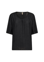 SOYACONCEPT Plissee Blusenshirt Schwarz