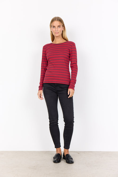 SOYACONCEPT Langarm T-Shirt Rot