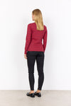 SOYACONCEPT Langarm T-Shirt Rot