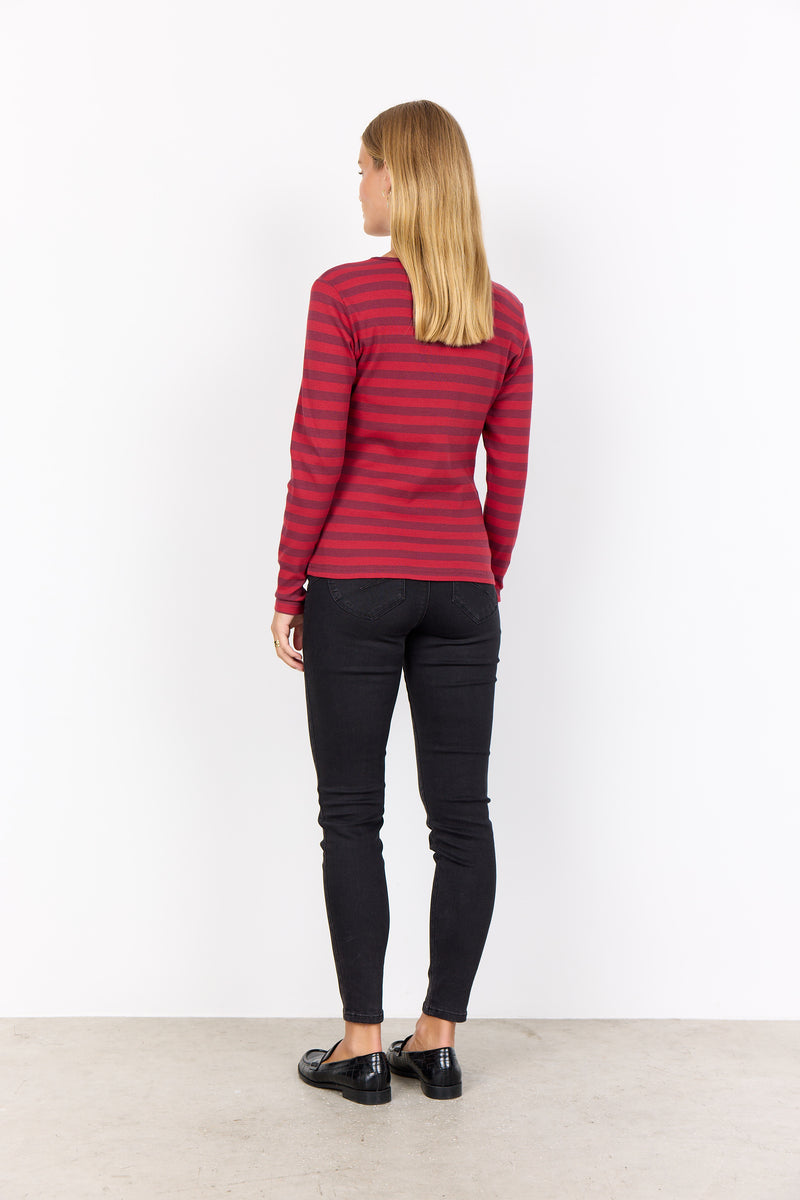 SOYACONCEPT Langarm T-Shirt Rot