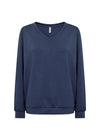 SOYACONCEPT Soft V Neck Sweatshirt Dunkelblau