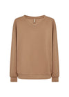 SOYACONCEPT Soft V Neck Sweatshirt Camel