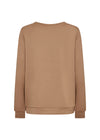 SOYACONCEPT Soft V Neck Sweatshirt Camel