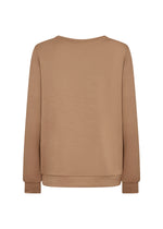 SOYACONCEPT Soft V Neck Sweatshirt Camel