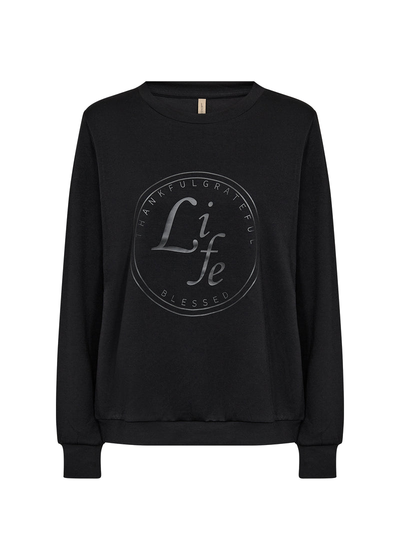 SOYACONCEPT Soft Sweatshirt Mit Print Schwarz