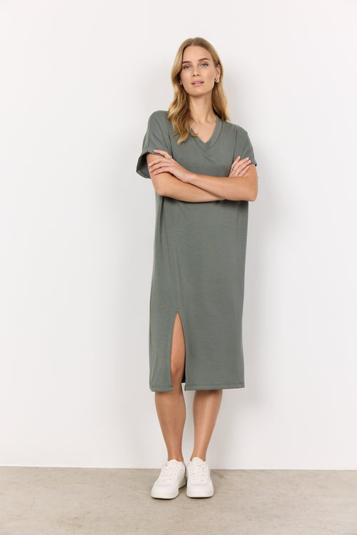 SOYACONCEPT Soft Kleid Staubiges Grün