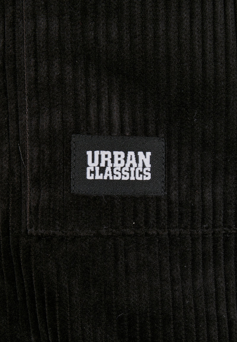 URBAN CLASSICS Cord Jacke Black