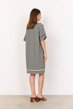 SOYACONCEPT Streifen Kleid Schwarz